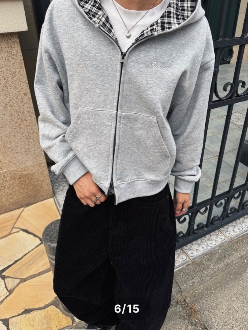 パンツ Sqoud Corduroy Baggy Pants BLACK