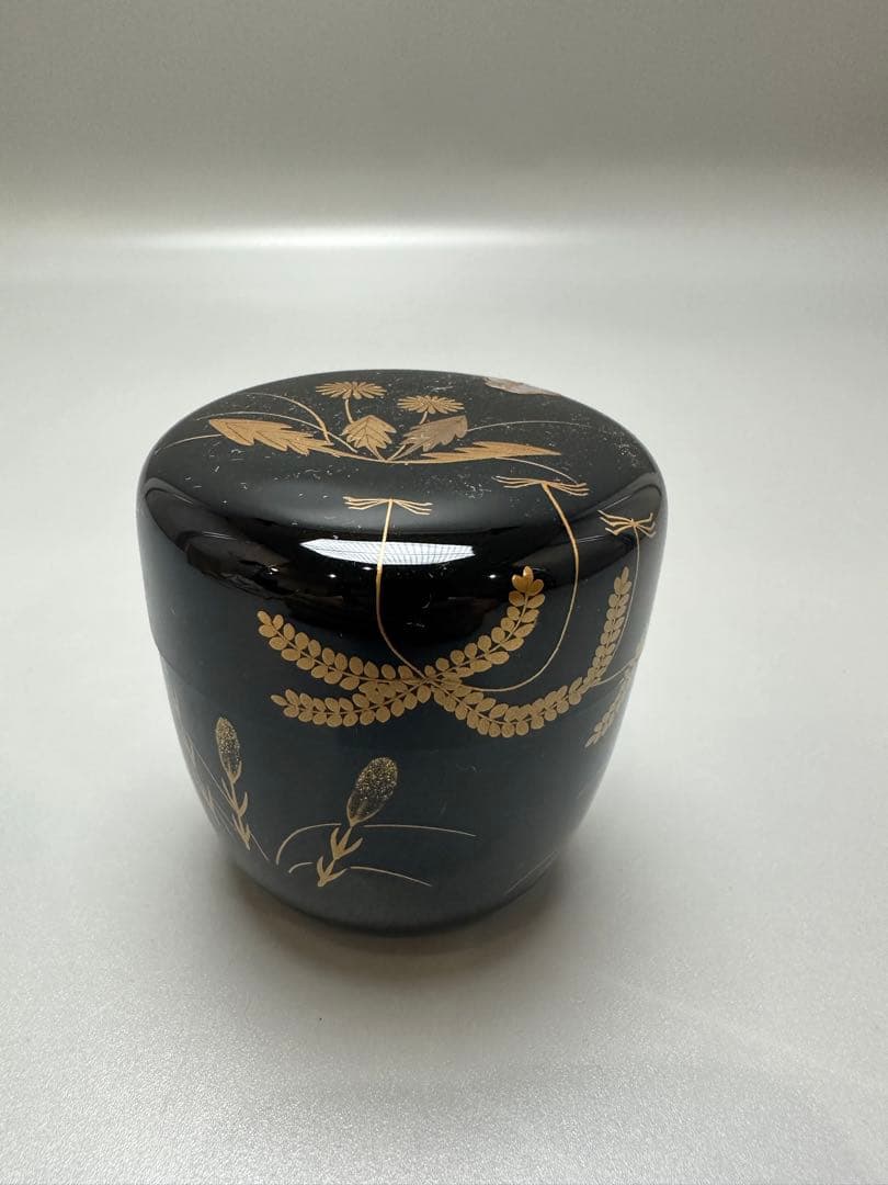 茶道具 蒔絵 春野 棗 恭全作 共箱 美品