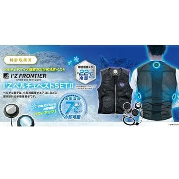 超美品　I'Z ペルチェベストSET II　IZPV-SET2-M　サイズ：M