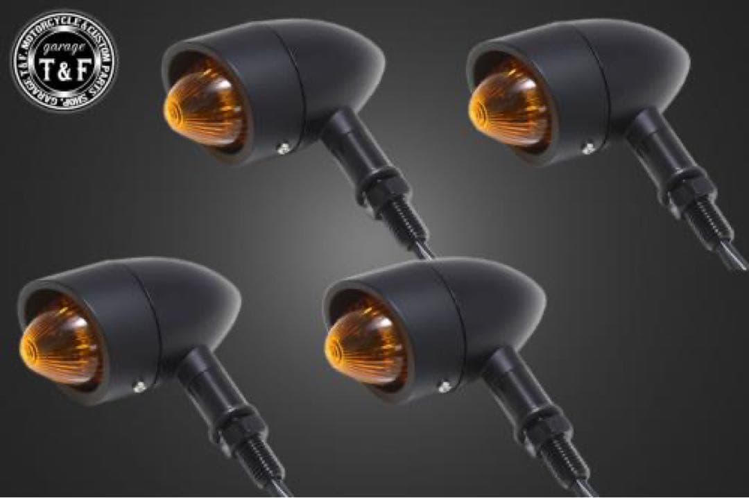 取り付けステー無し　ガレージT&F ビレットウィンカー(ブラック)KIT 未使用
