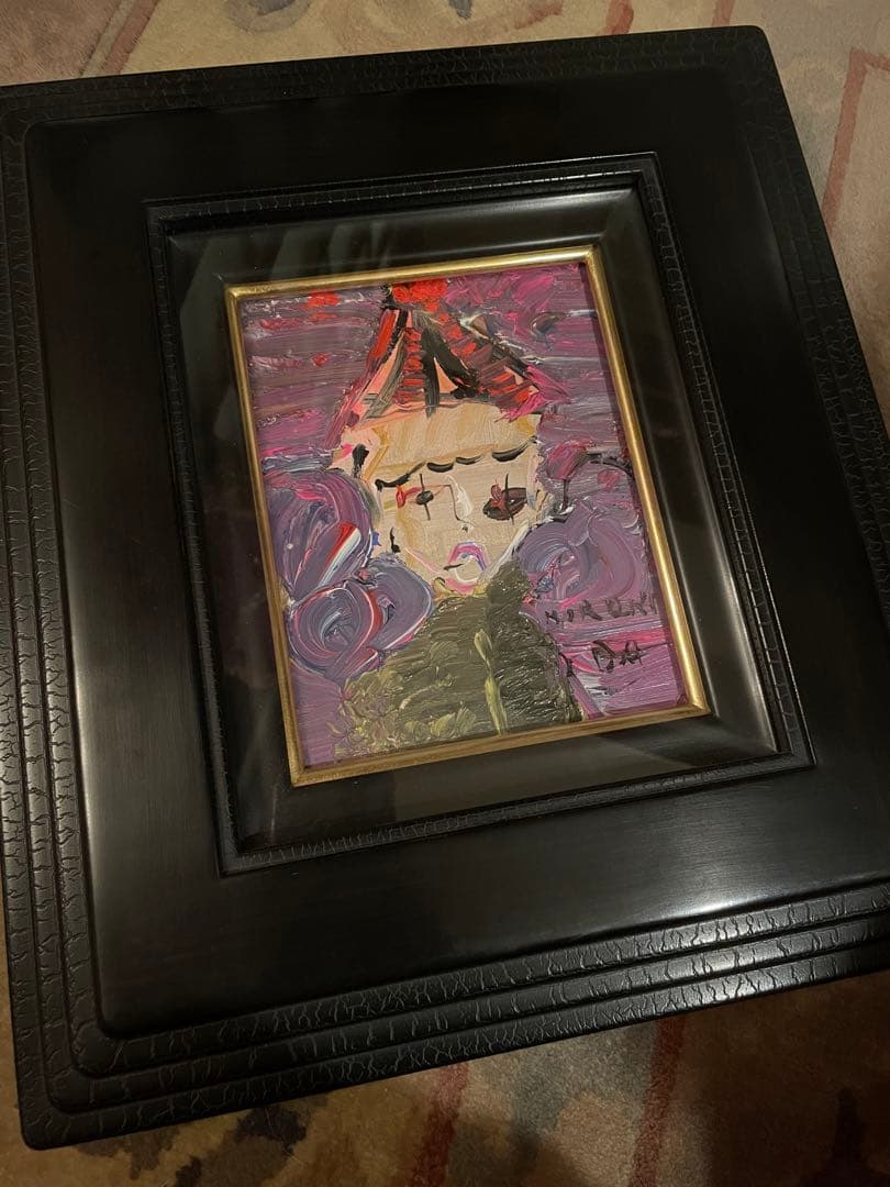 絵画　織田廣喜　オダヒロキ　ピエロ　油彩　織田ひろき　美術品　アート　おだひろき