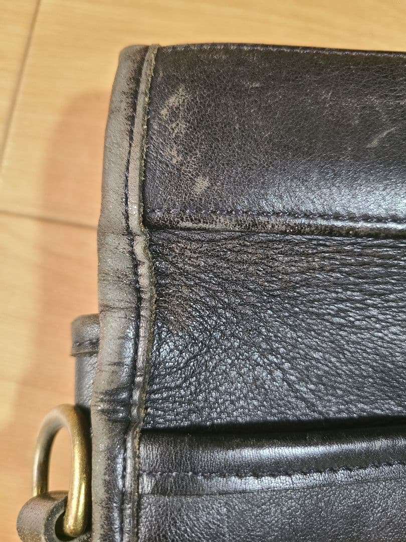 COACHコーチヴィンテージレザーバック黒5181