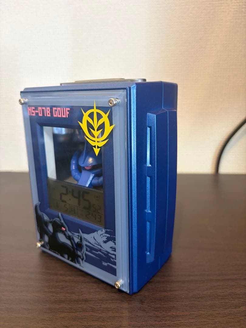 ガンダム　シャア専用ザク　グフ　ドム　目覚まし時計3点セット