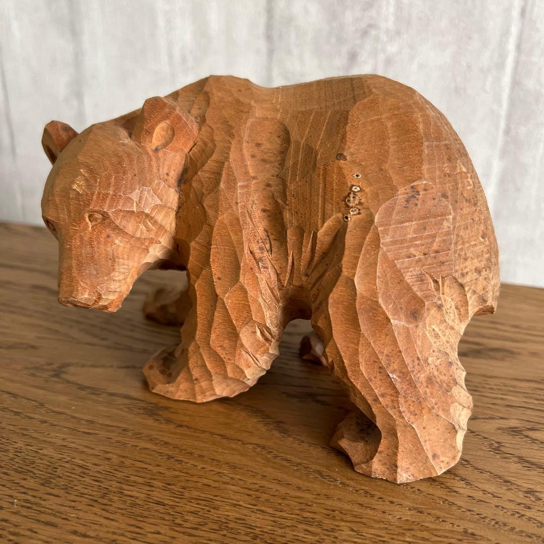 希少 木彫りの熊 北海道