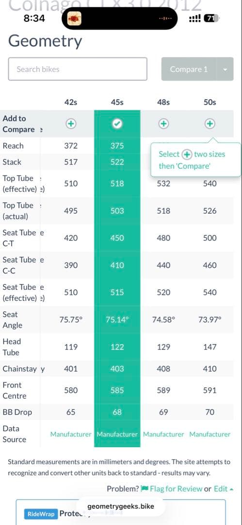 COLNAGO CLX 3.0 45s 発送、直接引き取り可能