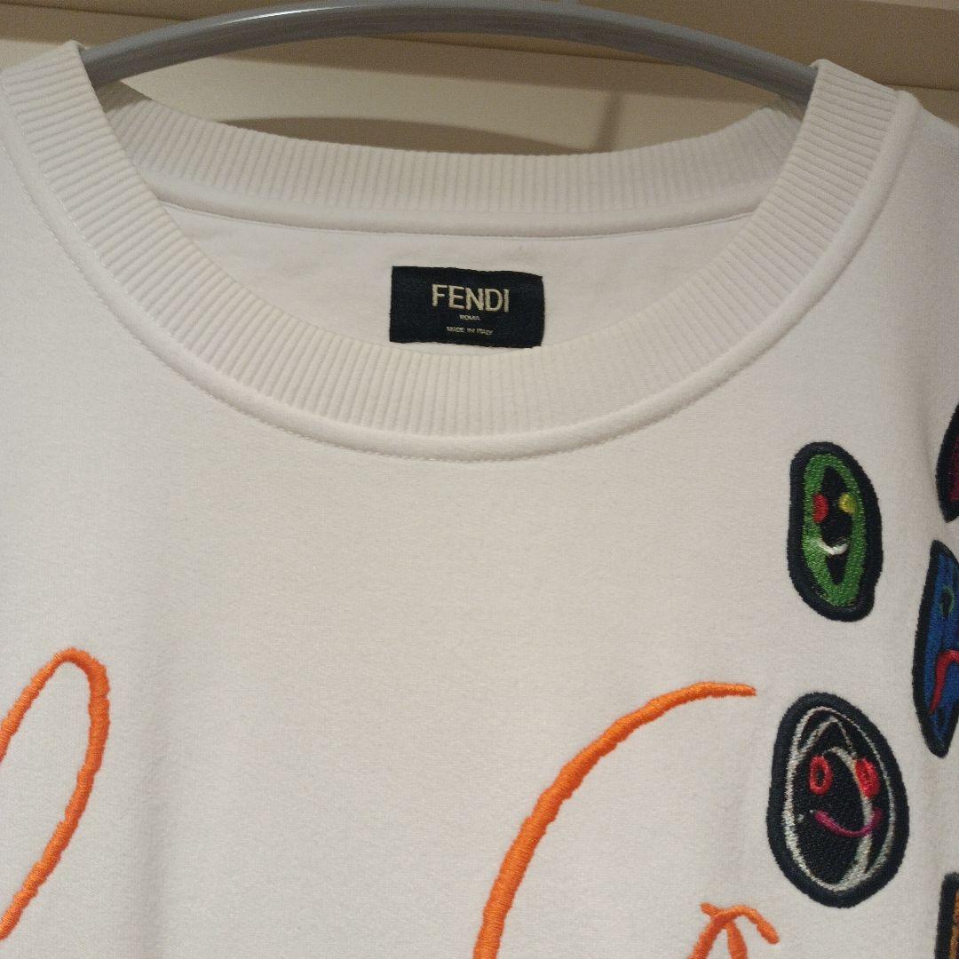 Fendi 刺繍トレーナー ホワイト
