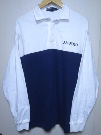 実寸 XL 90s ラルフローレン RL-93 CP ラガーシャツ