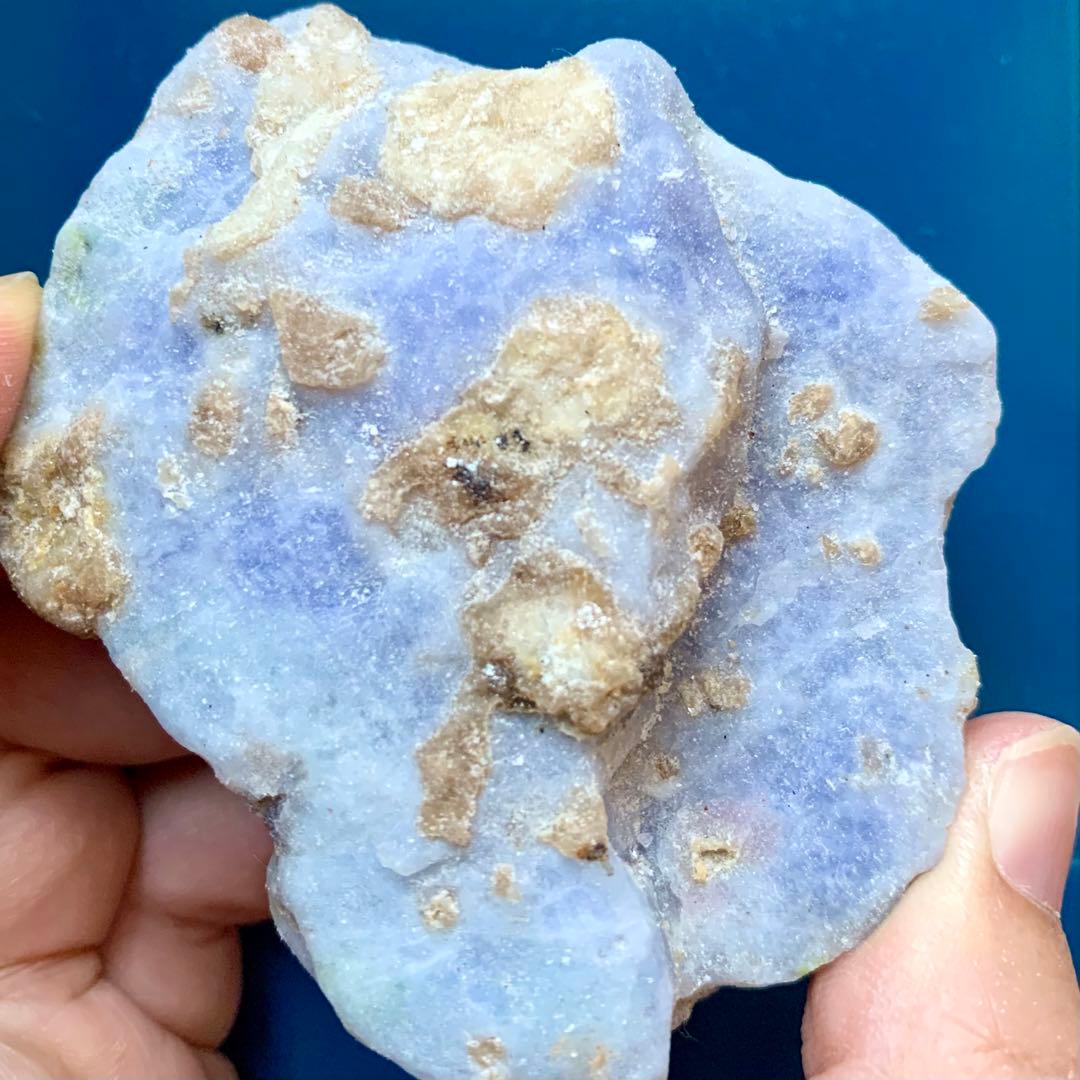 ハックマナイト原石H/鉱物標本/最大サイズ青紫