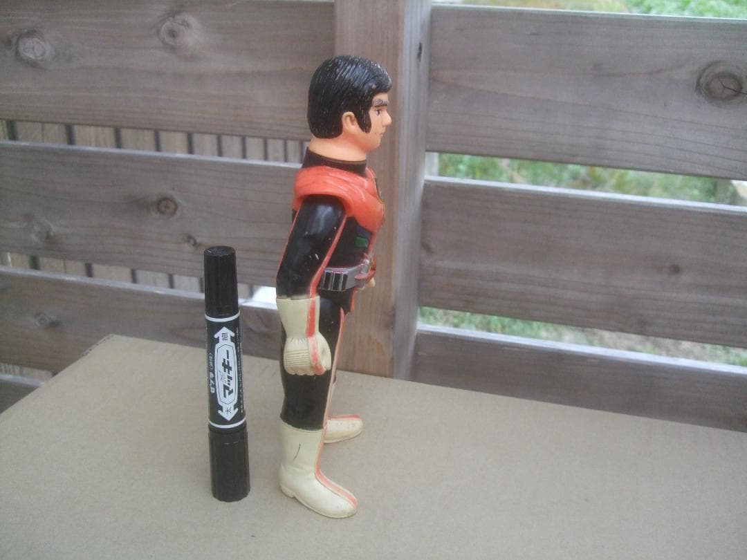 当時物★旧バンダイ・仮面ライダーストロンガー★ソフビ