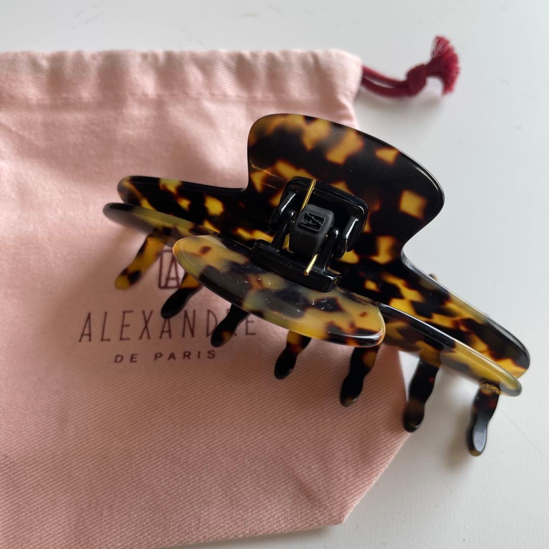美品　L べっ甲 ALEXANDRE DE PARIS ヘアクリップ　アレク
