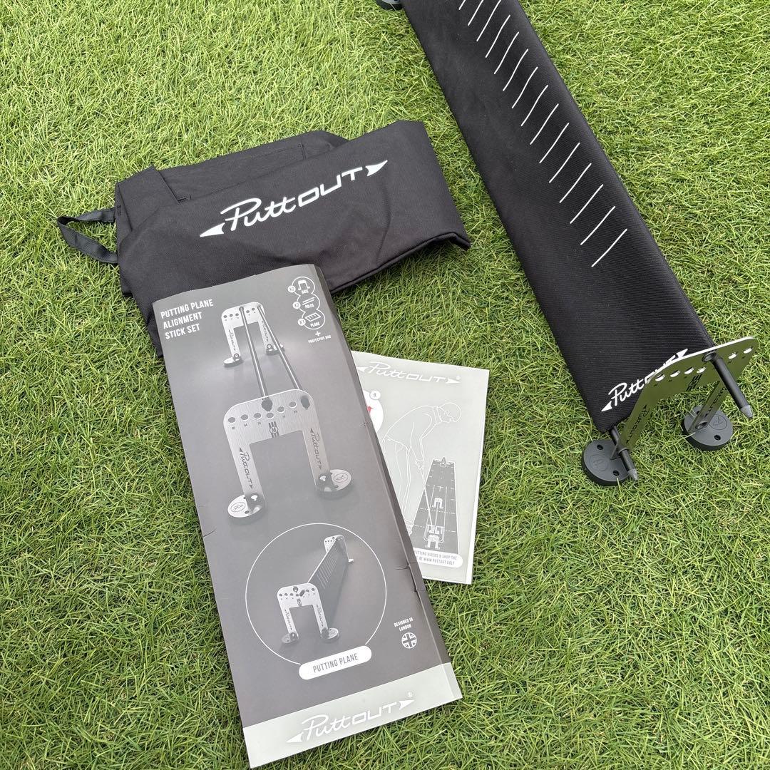 PuttOUT パッティングプレーン & アラインメントスティック セット