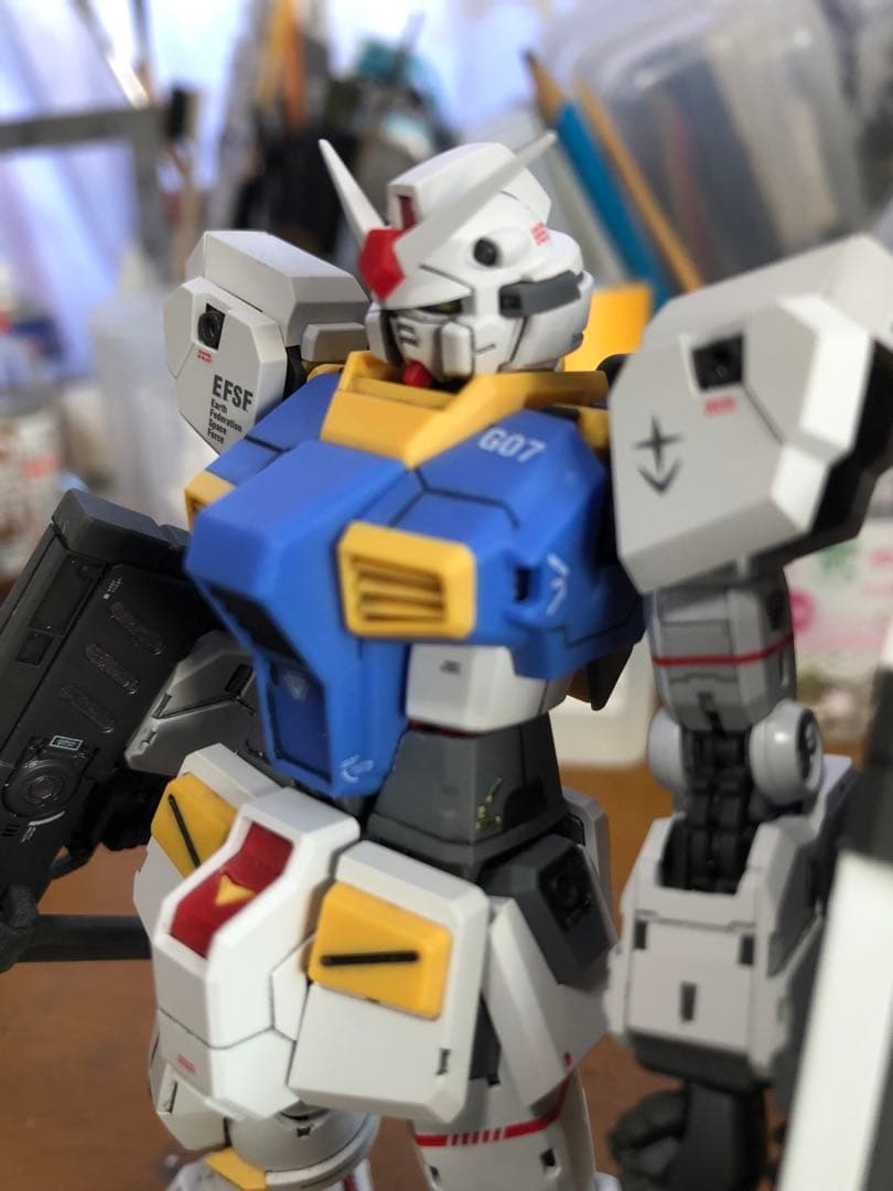 海外製プラモデル　1/144改造パーツ使用　ガンダム7号機