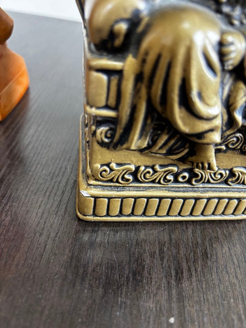 ガネーシャ像 2体セット 陶器製 商売繁盛 金運 厄除け スピリチュアル 縁起物