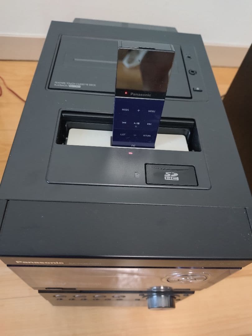 Panasonic ミニコンポ SD CD MDカセットデッキ付き動作正常美品