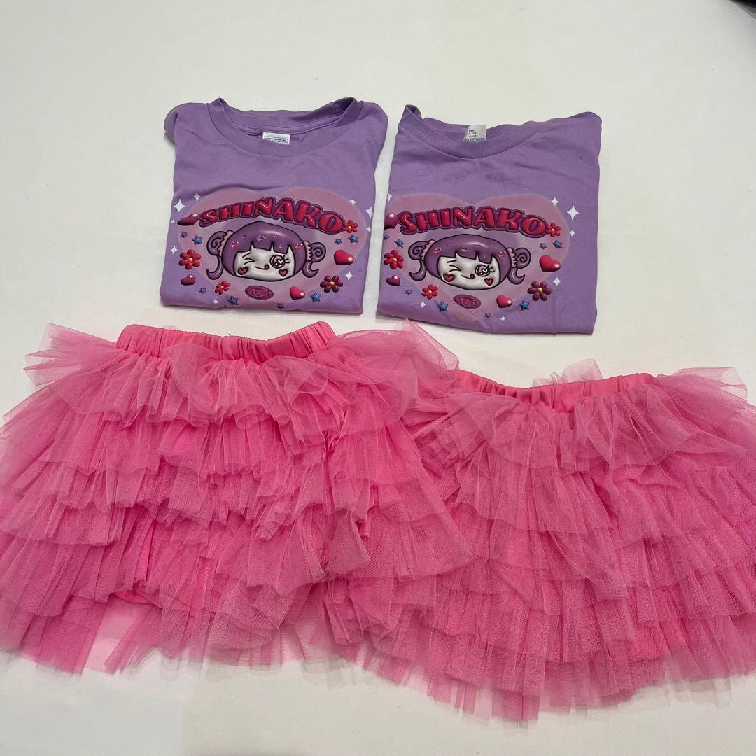 しなこTシャツフリルスカートセット