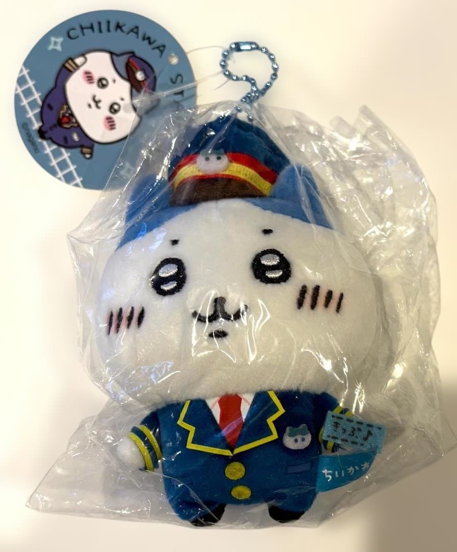 ハチワレ　駅員さんなマスコット