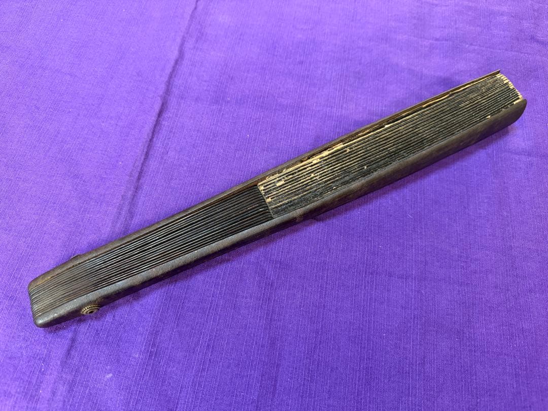 希少品　日本画　浮世絵師　歌川國歳肉筆　龍図鉄扇　軍扇（手慣らし鎧兜日本刀装具侍