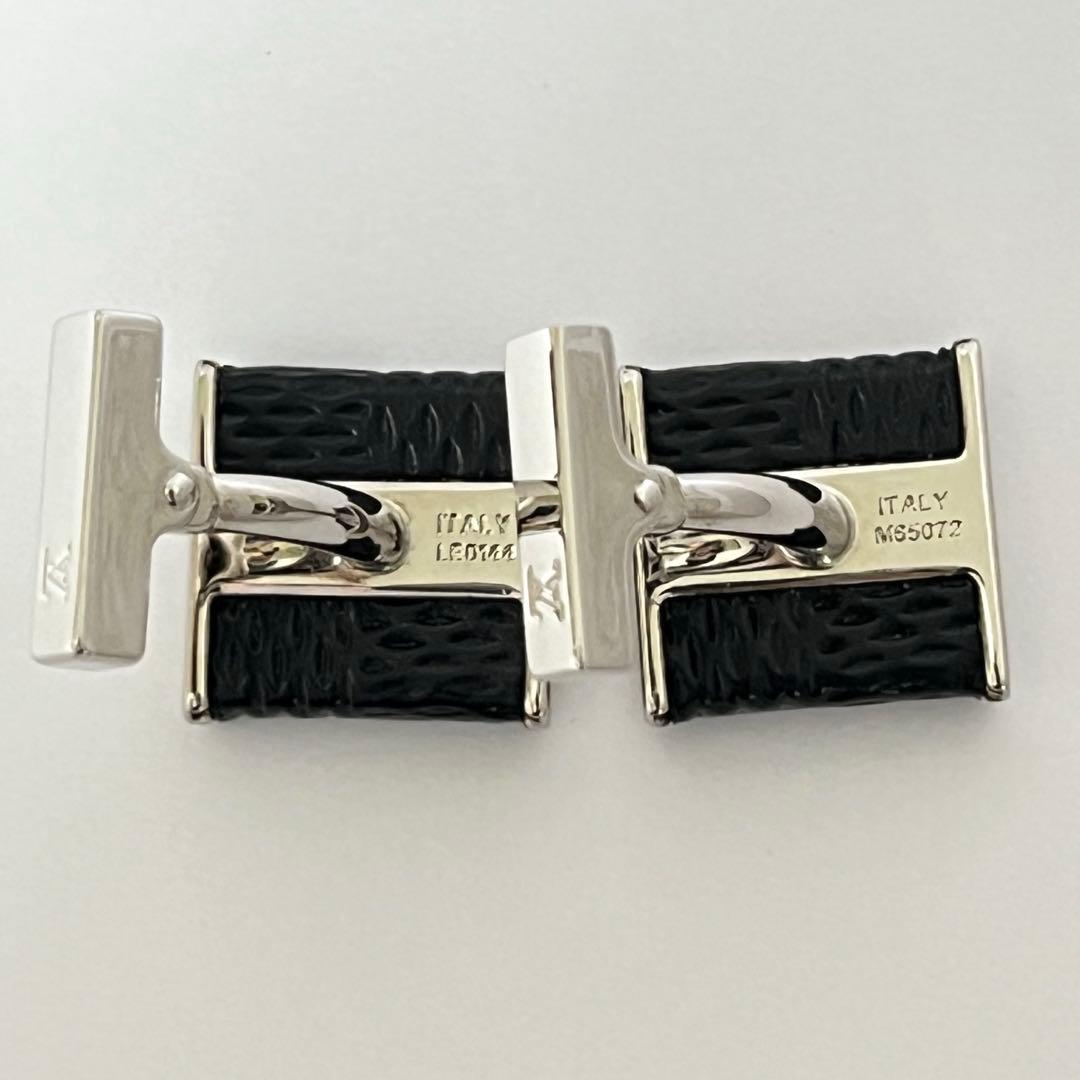 ルイヴィトン カフス レザー カフリンクス