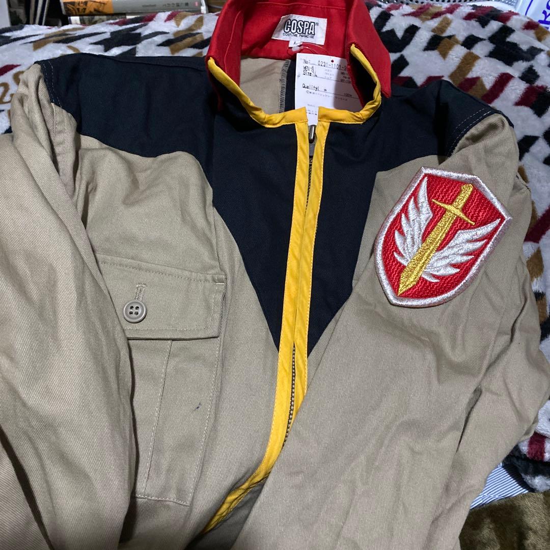 激レア　機動戦士ガンダム　地球連邦軍制服(長袖) L上下セット　コスパ製
