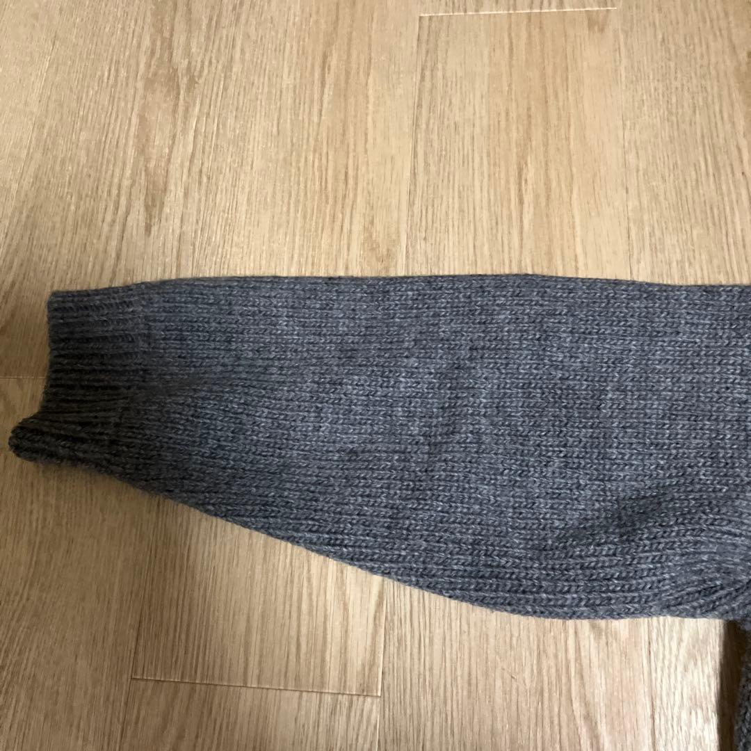 AURALEE グレー ニットセーター SUPER MILLED KNIT 4