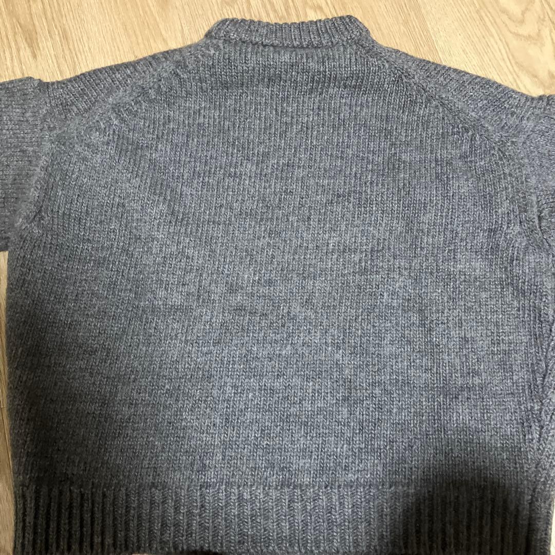 AURALEE グレー ニットセーター SUPER MILLED KNIT 4
