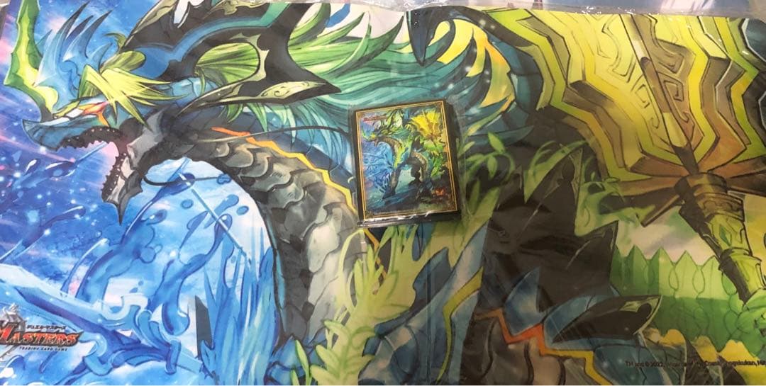 デュエマ 超CS サプライ　流星のガイアッシュカイザー　プレイマット　スリーブ