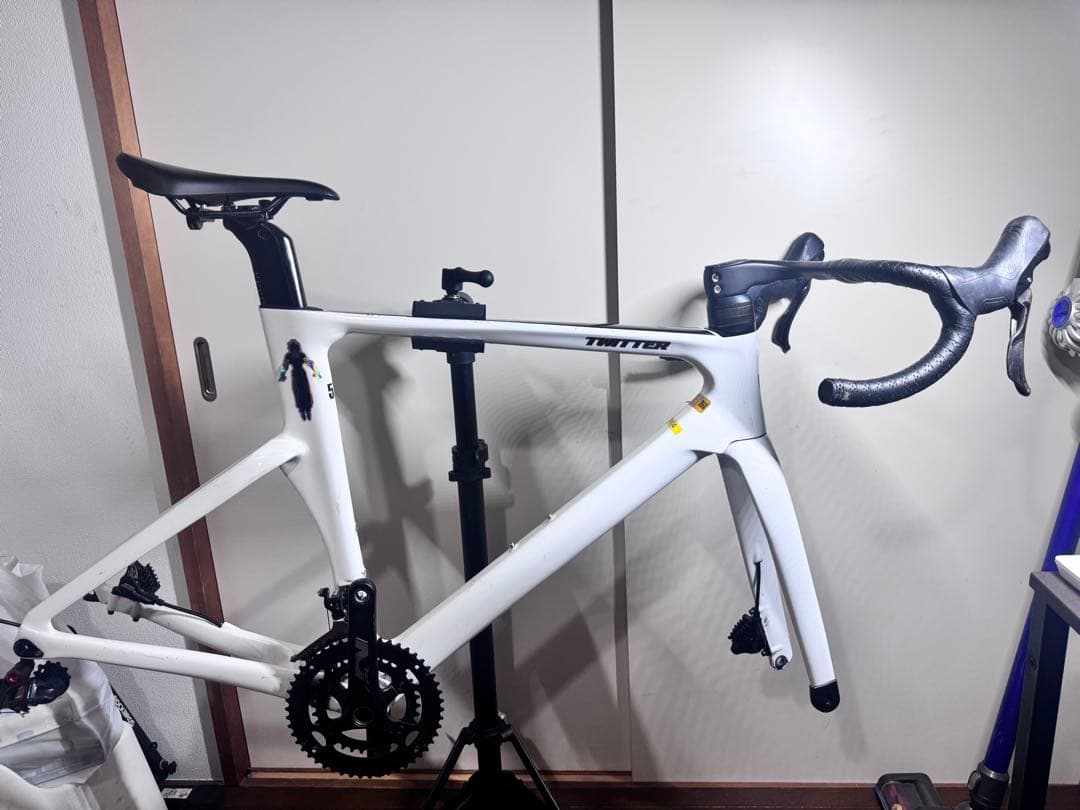 最終価格　中華カーボンフレームセット　一体型バーステム 52サイズ