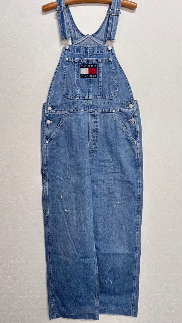 usa古着　90‘s TOMY  デニムオーバーオール　Mサイズ