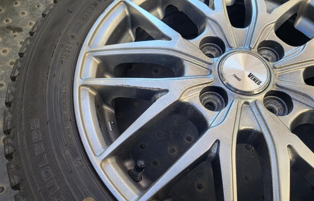 手渡し可■埼玉■社外14インチ＋バリ山スタッドレス 155/65R N BOX