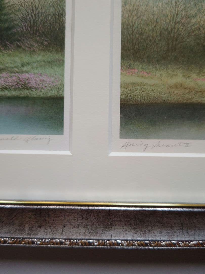 特価◯絵画 リトグラフ版画 額装品