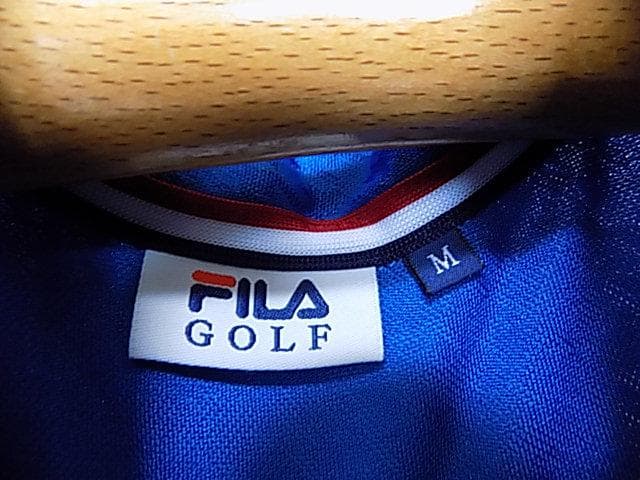 46428　フィラゴルフ　ポロシャツ　青　M