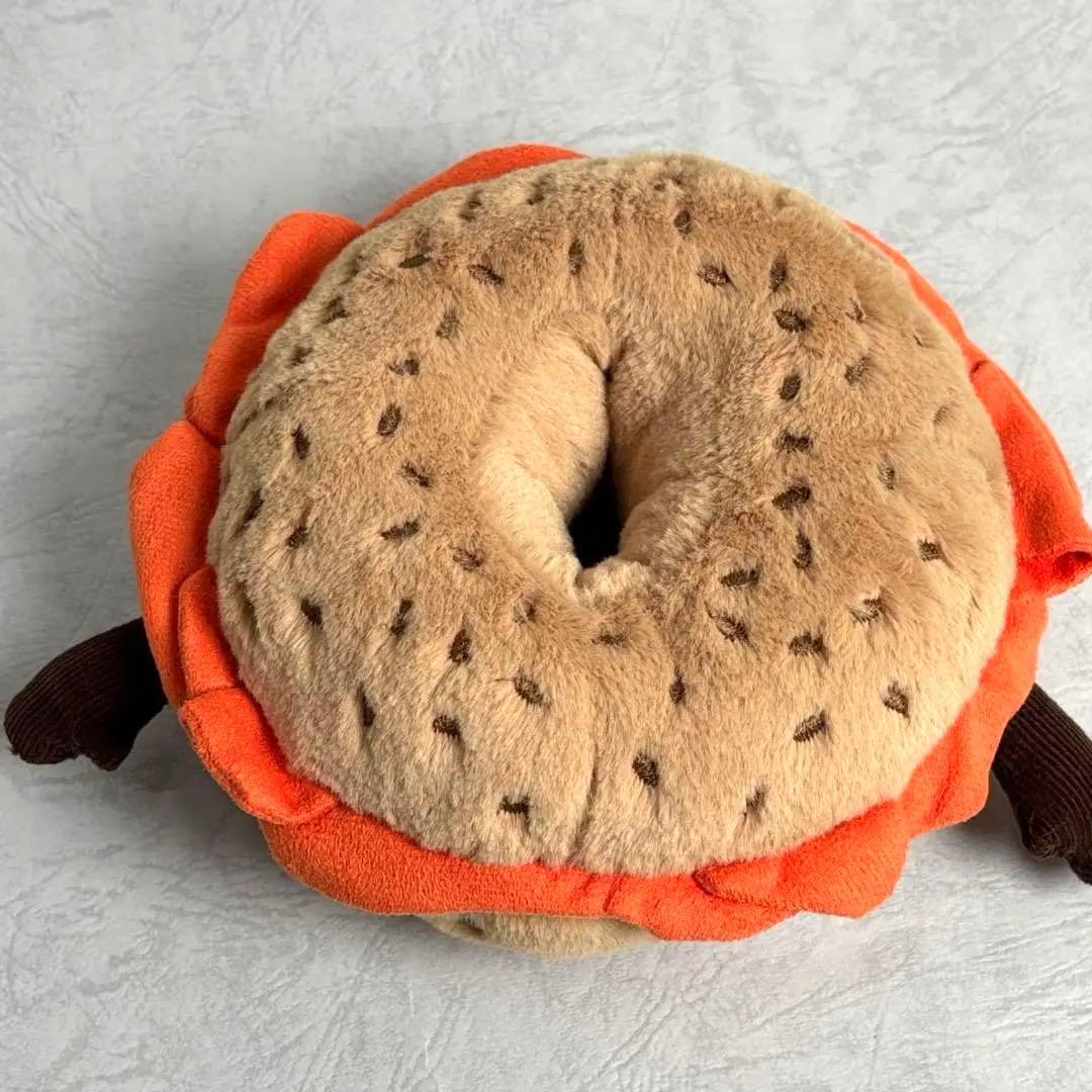 新品　ジェリーキャット べーグル　パン　ベーグルサンド　ぬいぐるみ　袋付き