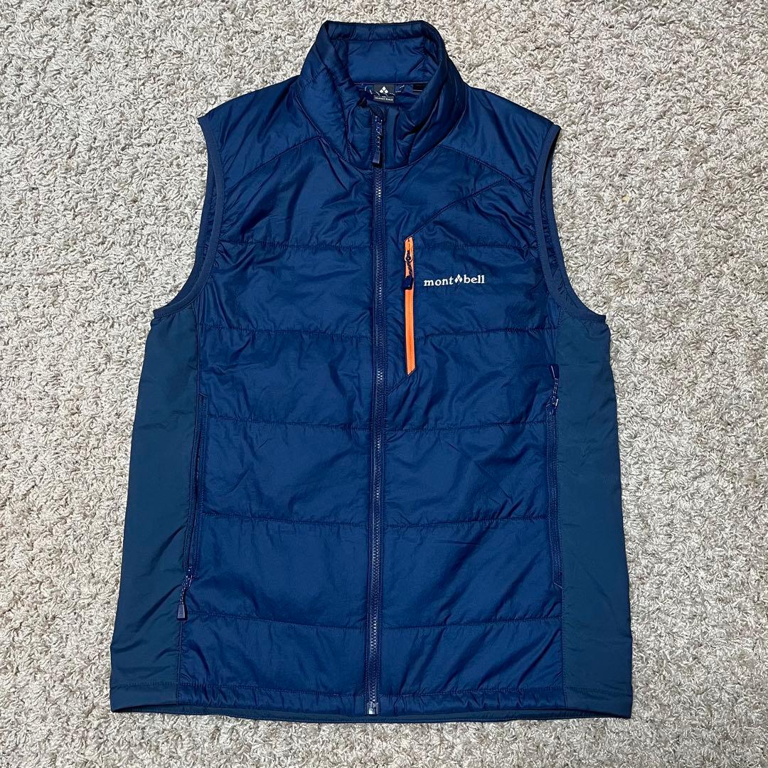 美品 モンベル U.L.サーマラップ ベスト Mサイズ ネイビー 9280