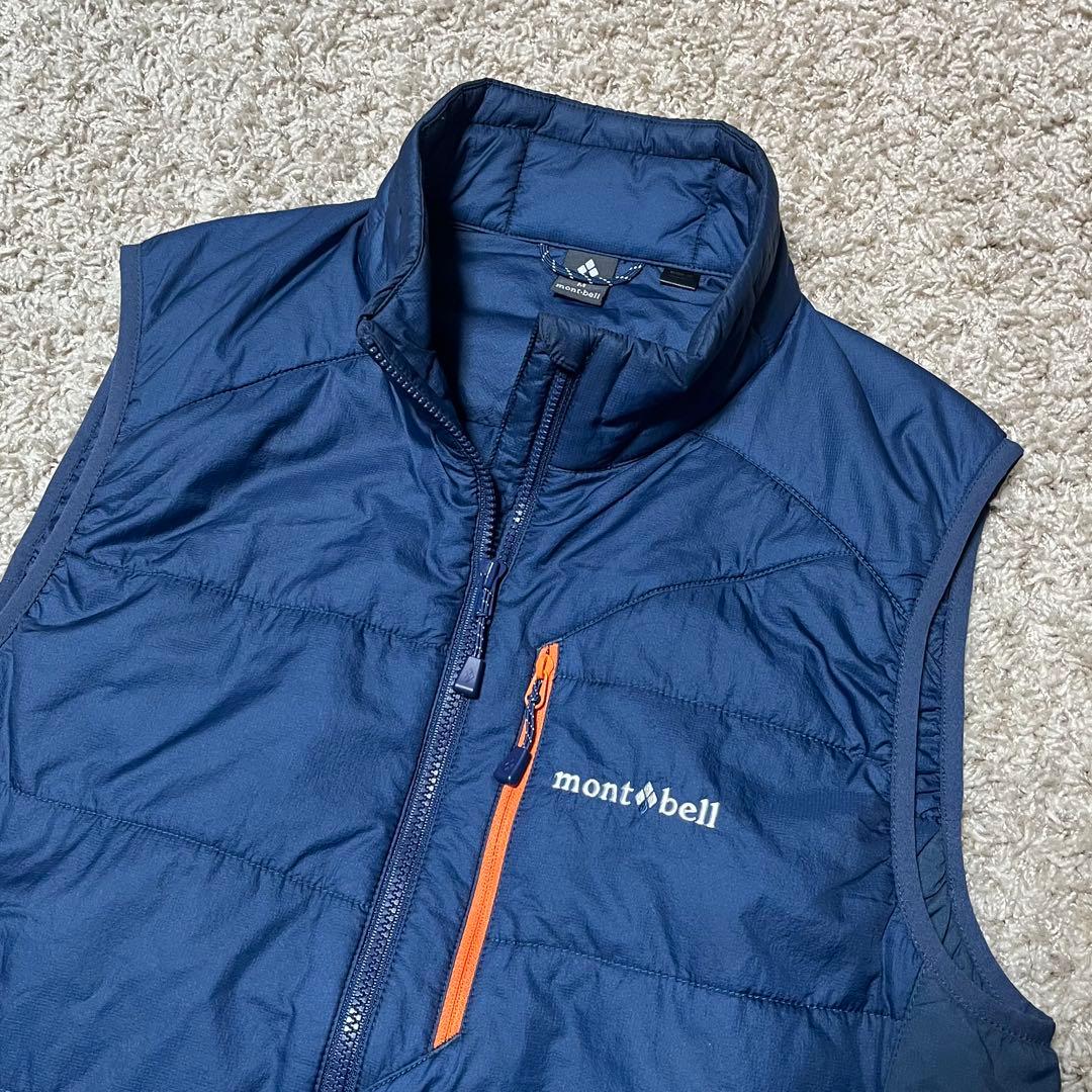 美品 モンベル U.L.サーマラップ ベスト Mサイズ ネイビー 9280