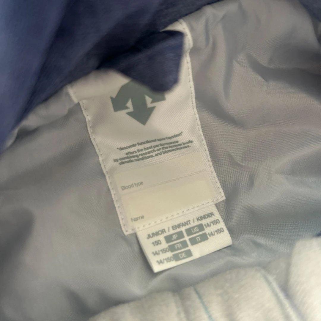 鈴　DESCENTE ジュニア用スキーウェア 150センチ　ネイビー