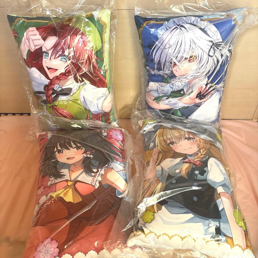 東方Project クッション　霧雨魔理沙　十六夜咲夜　紅美鈴　博麗霊夢