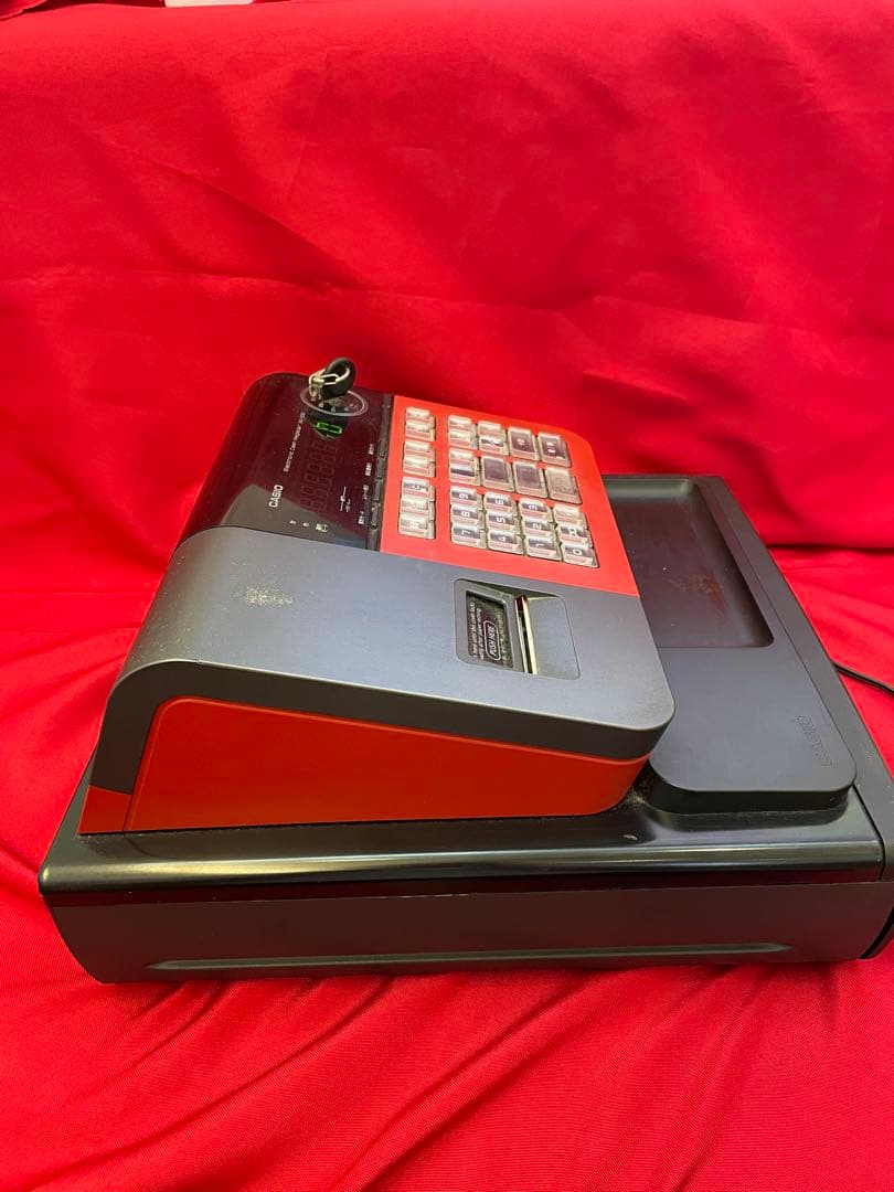 CASIO SE-S30-RD 電子レジスター　赤黒カラー