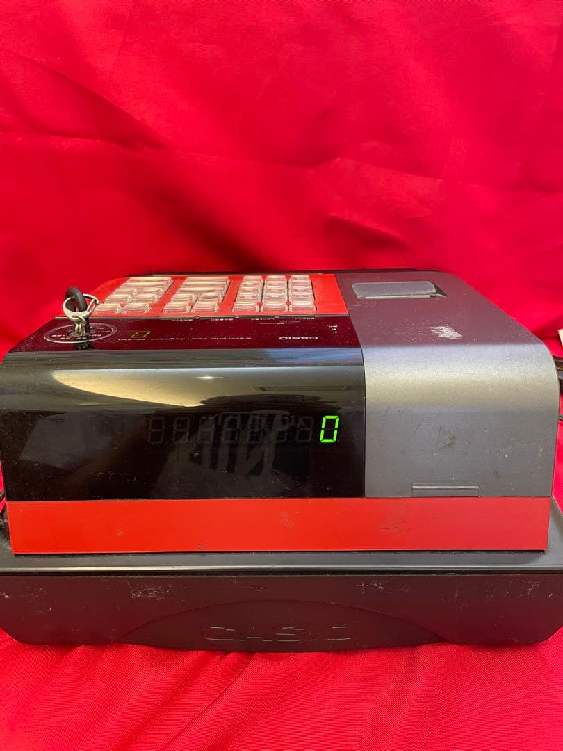 CASIO SE-S30-RD 電子レジスター　赤黒カラー