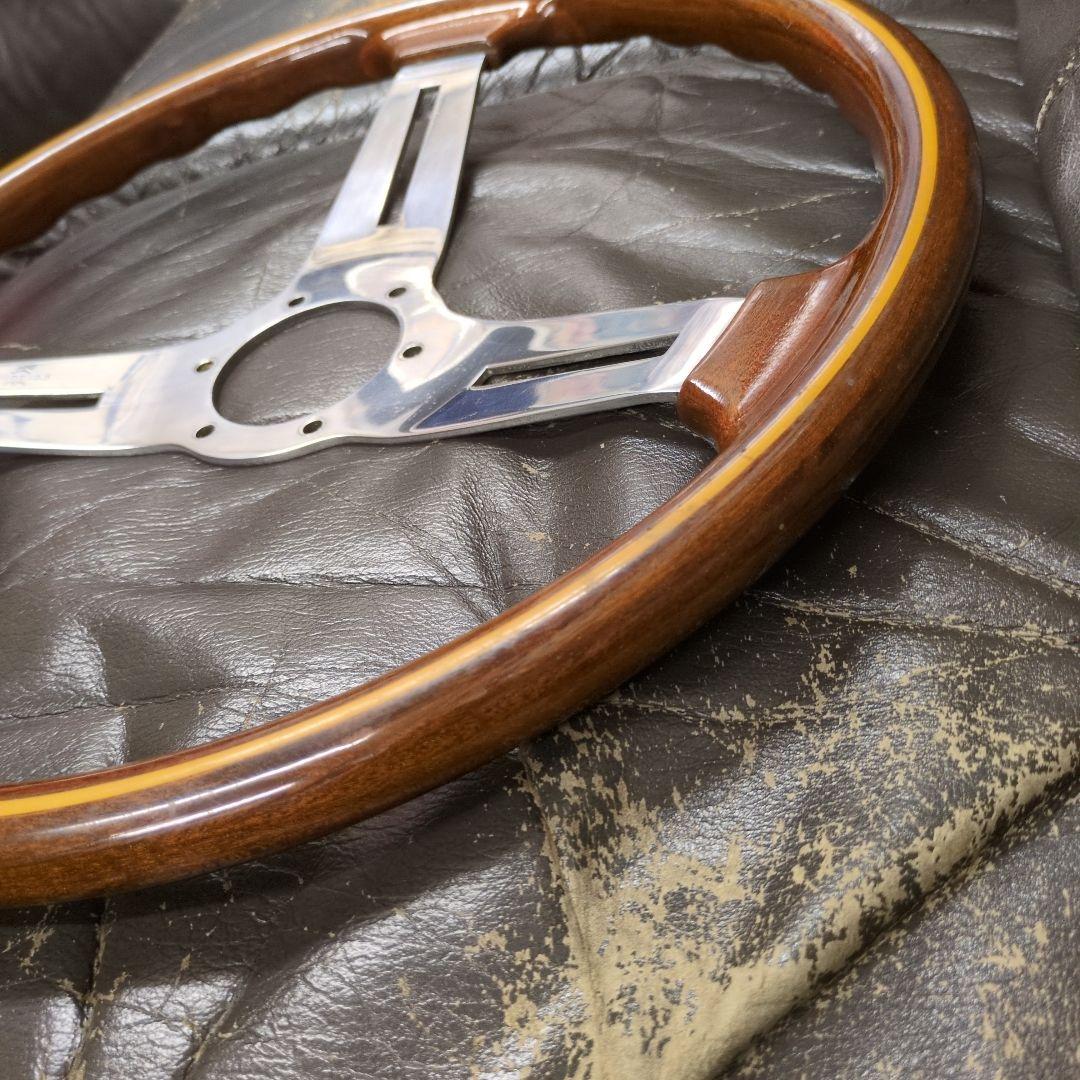 さ*ら様 美品　personal　ウッドステアリング　39%　当時物　パーソナル