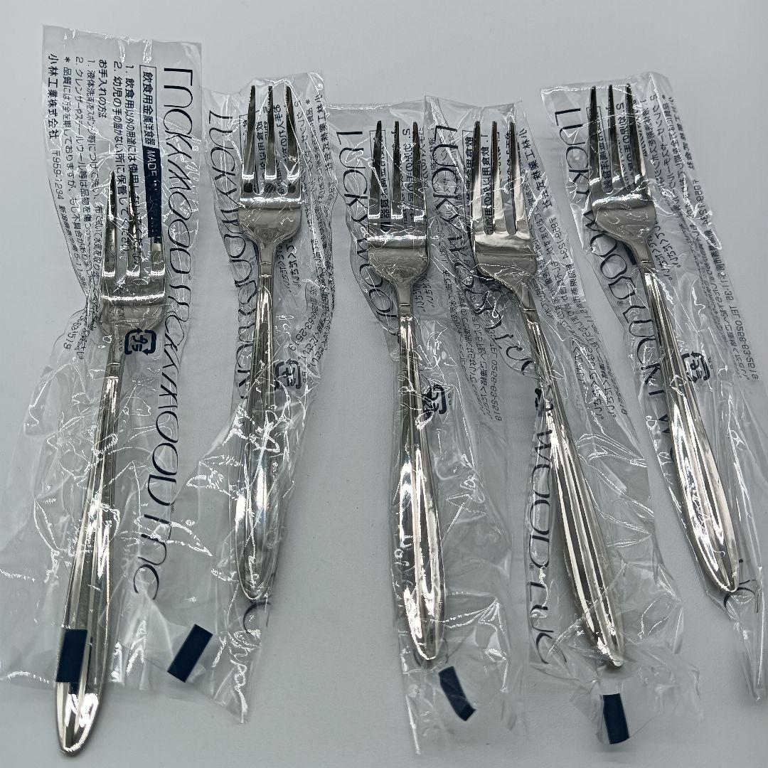 未使用　LUCKY WOOD カトラリーセット　25pcs 18-8ステンレス