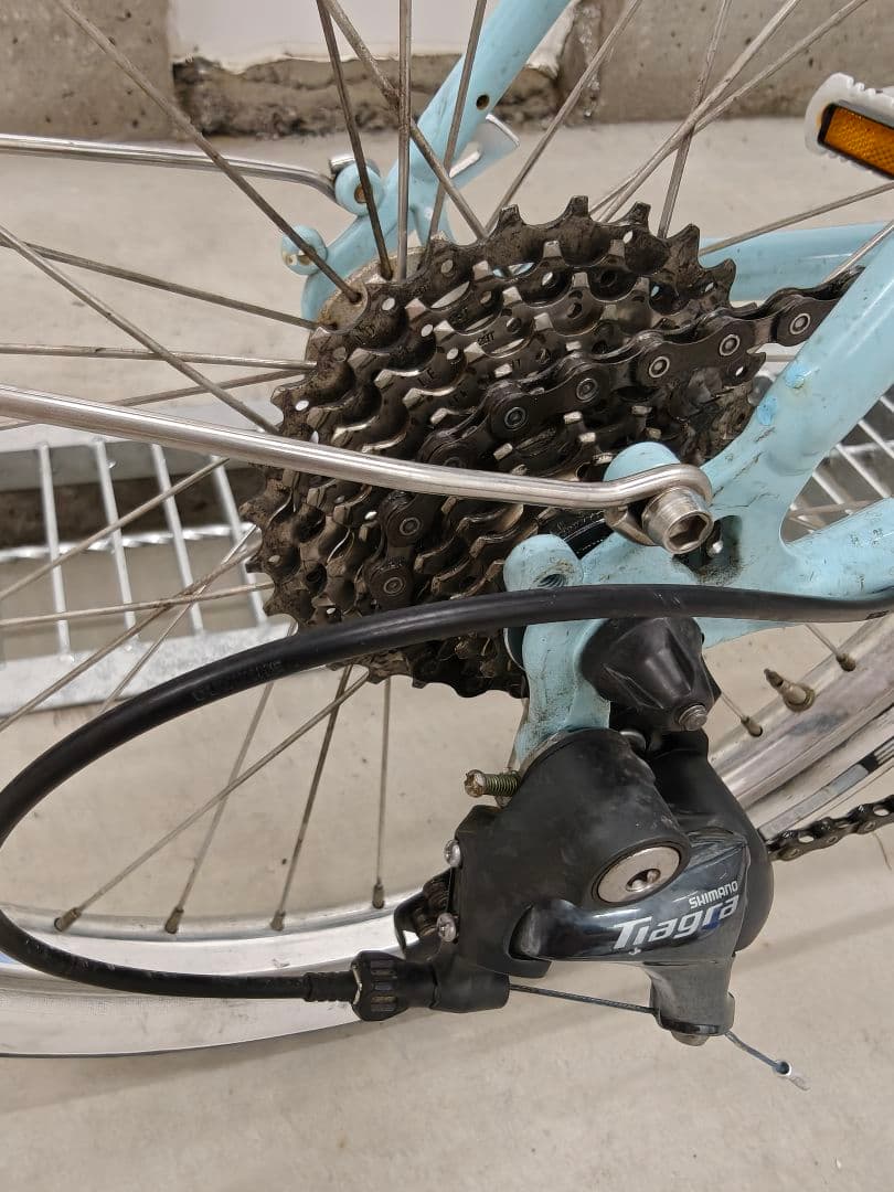 20インチ 406 自転車 m406L 水色 ミニベロ10段変速 ママチャリ