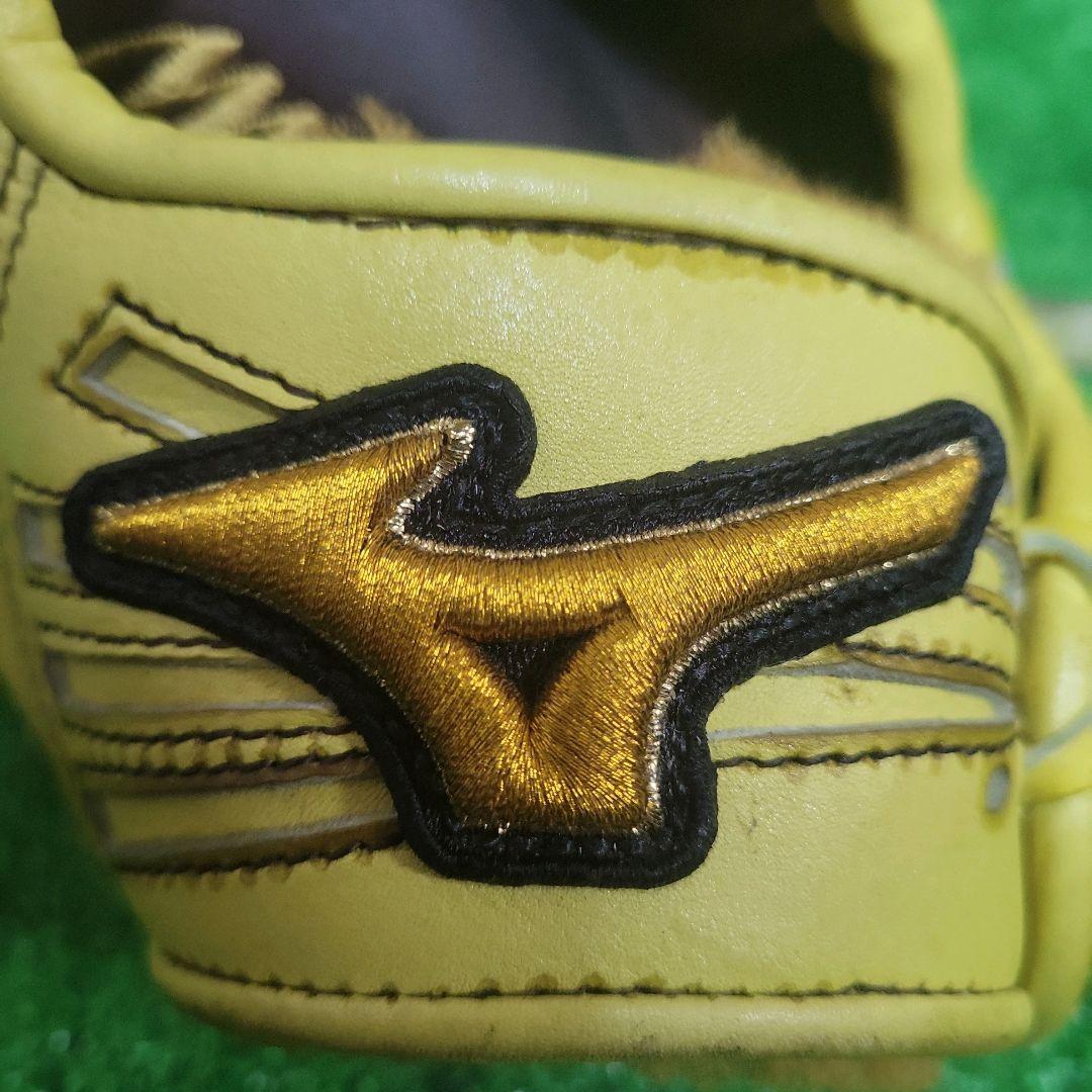 ミズノプロ 硬式外野手 グローブ 外野手用 日本製 イエロー グラブ