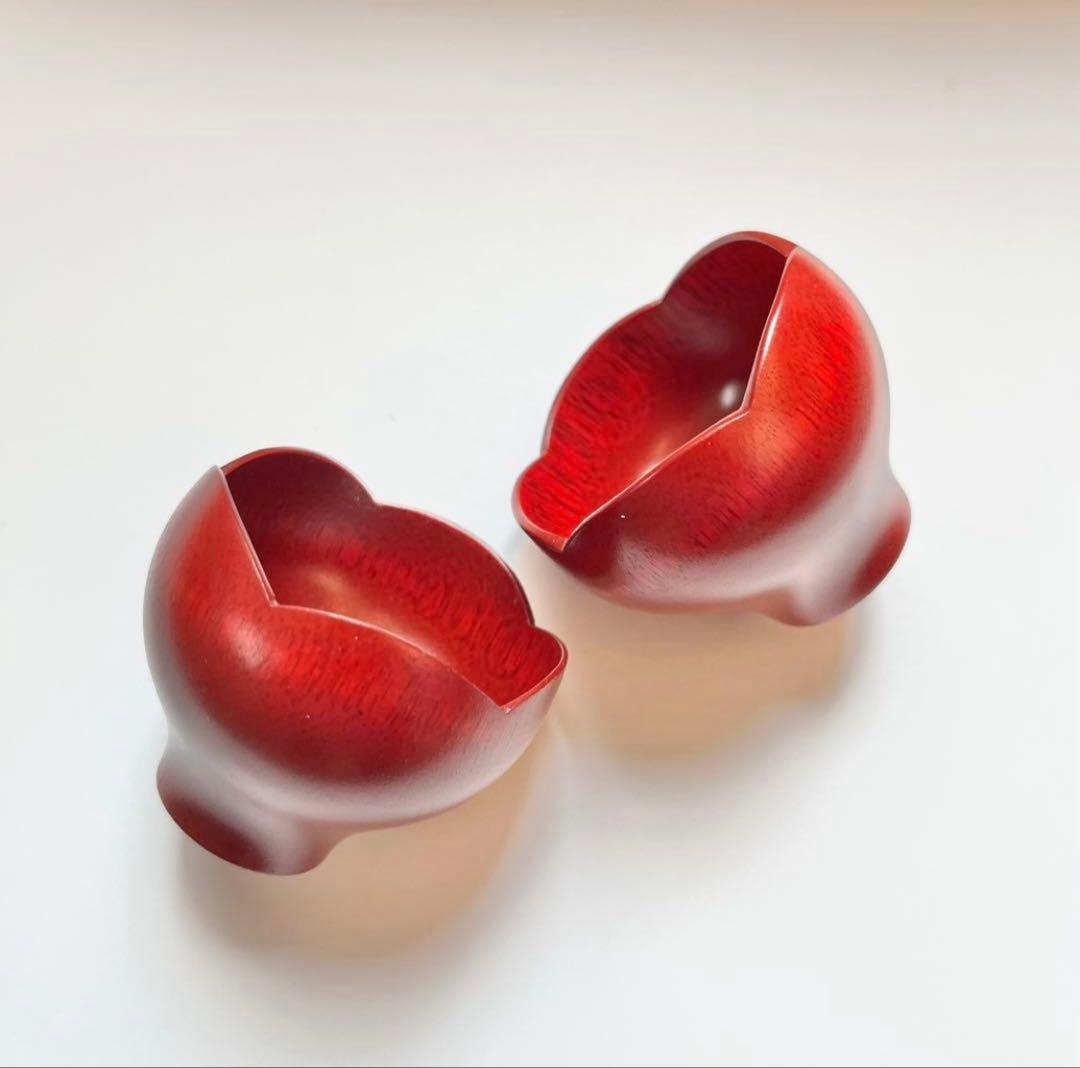 奥の麻衣子　漆　ぐい呑　豆鉢　2個　漆器