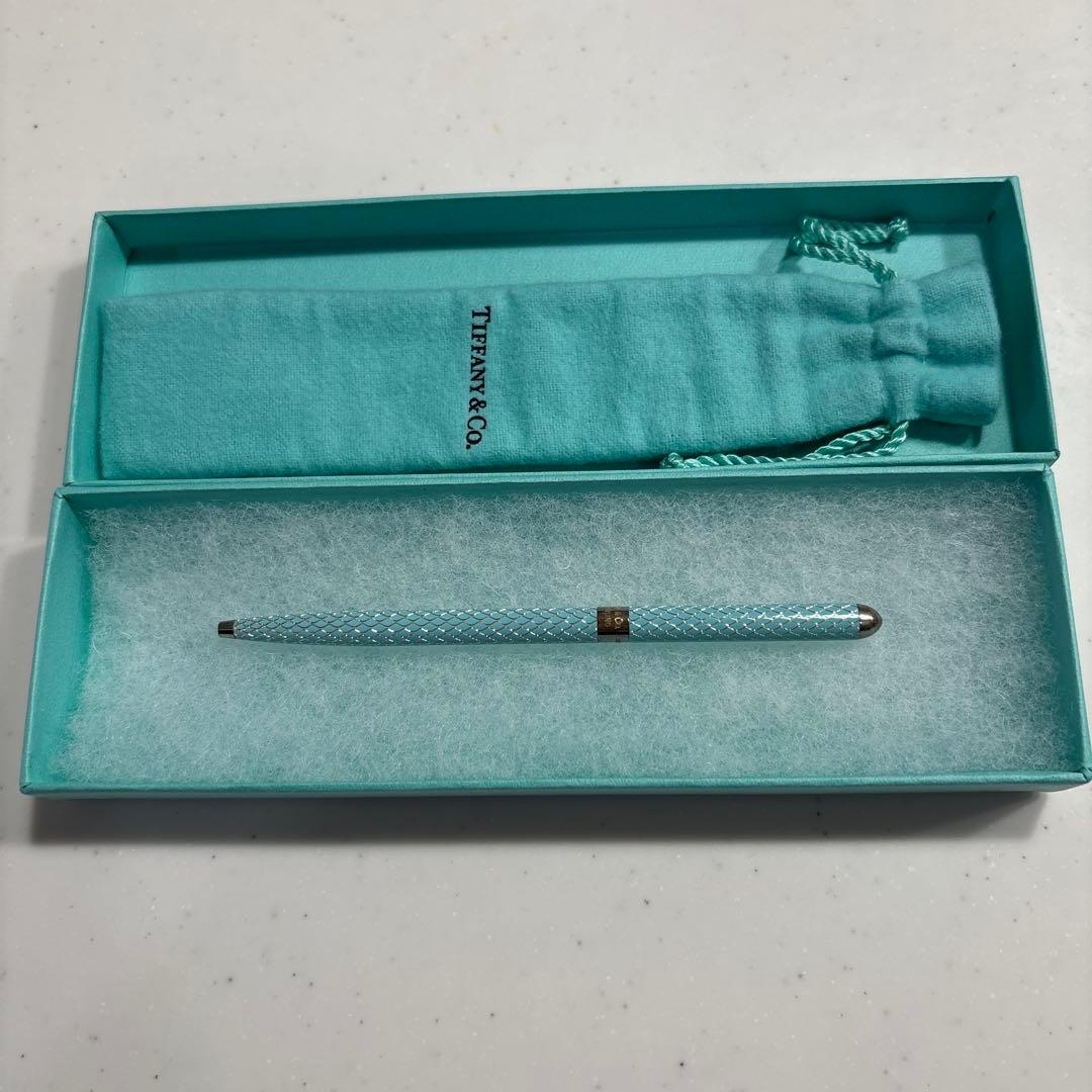 希少 Tiffany & Co. ダイヤモンドパースペン 紙袋付き ボールペン