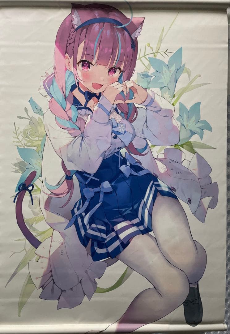 湊あくあ B2タペストリー ホロライブ新衣装ver がおう