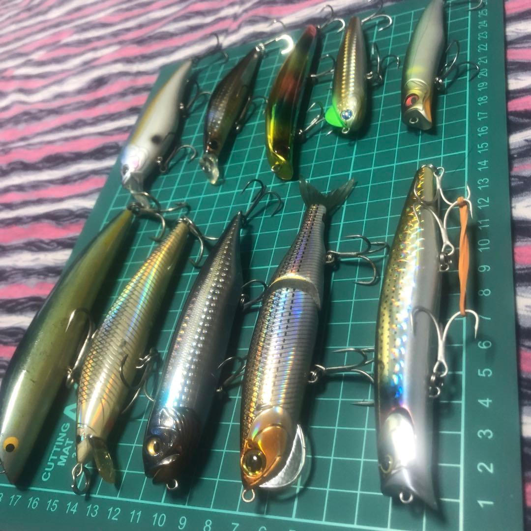 シーバス ルアー いろいろ10個セット　トップからビッグまで　バラ売り不可