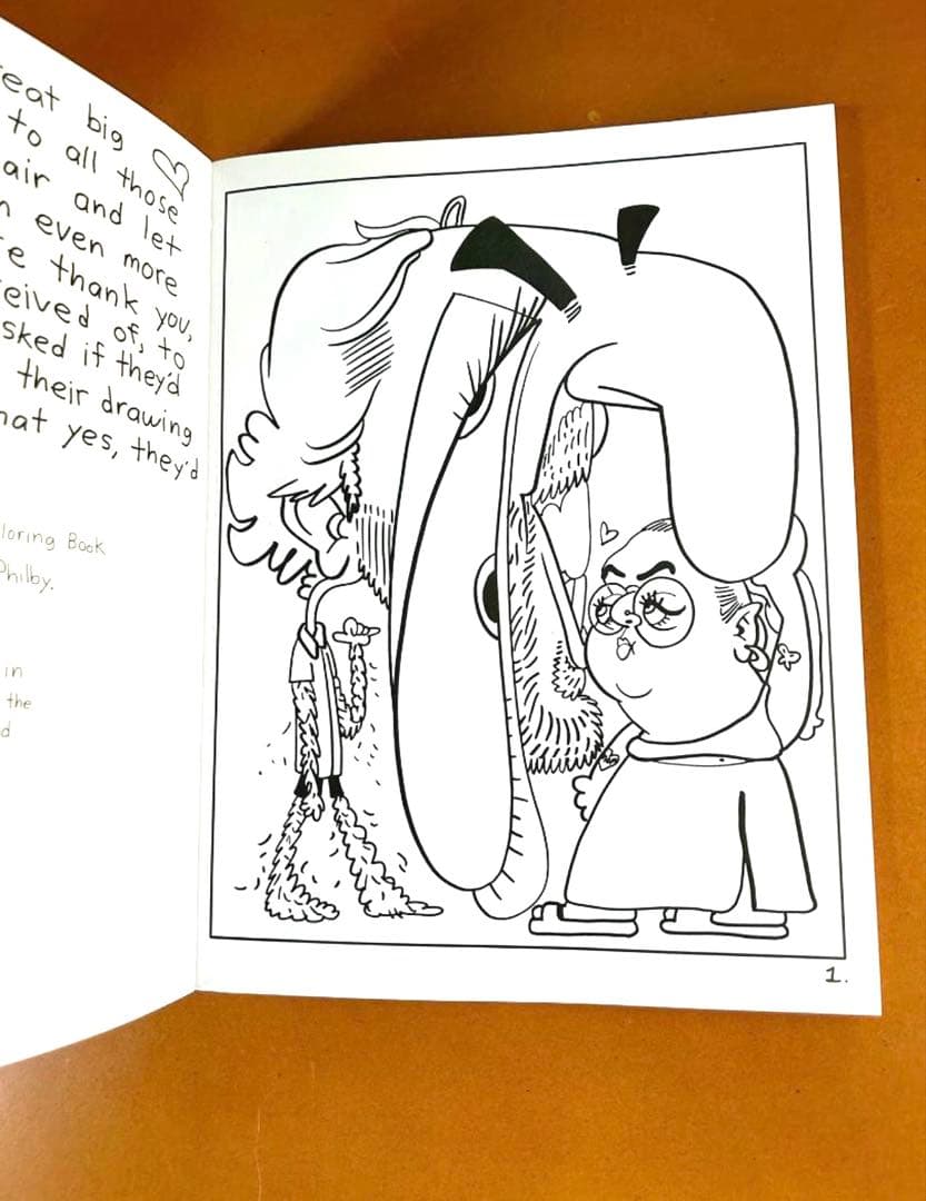 塗り絵・カリカチュア my personal coloring book