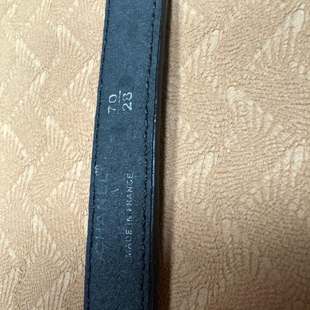 CHANEL ブラック キルティングベルト