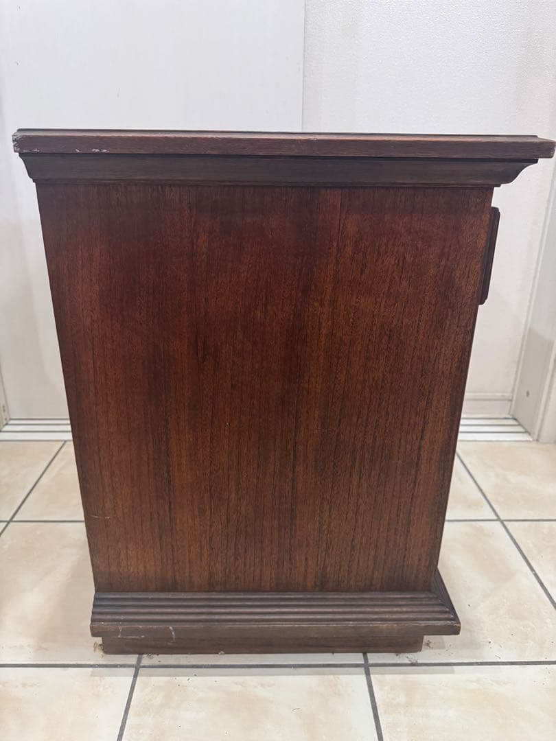 ダークブラウン 木製 サイドテーブル