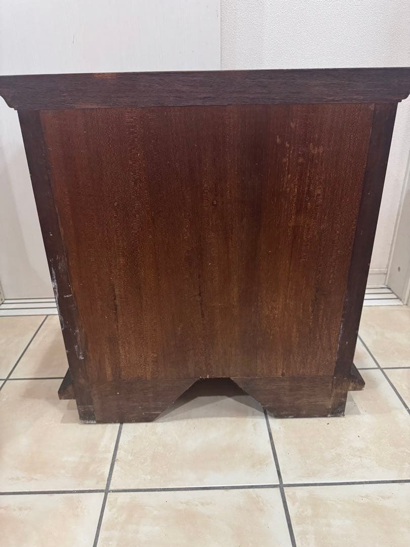 ダークブラウン 木製 サイドテーブル